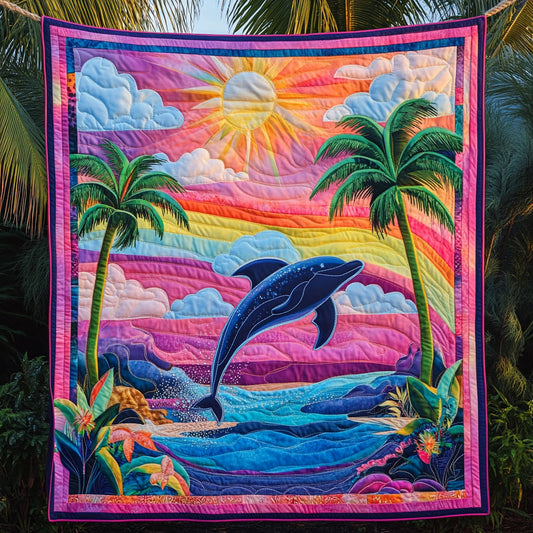 Dolphin Rainbow WT2201009CL Quilt