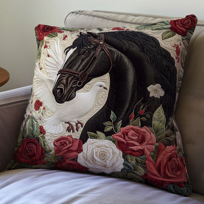 Dove And Horse WX0501112CL Quilt Pillow Case