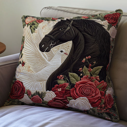 Dove And Horse WX0501118CL Quilt Pillow Case