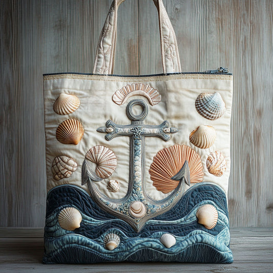 Driftwood Anchor WN2309036CL Quilted Tote Bag
