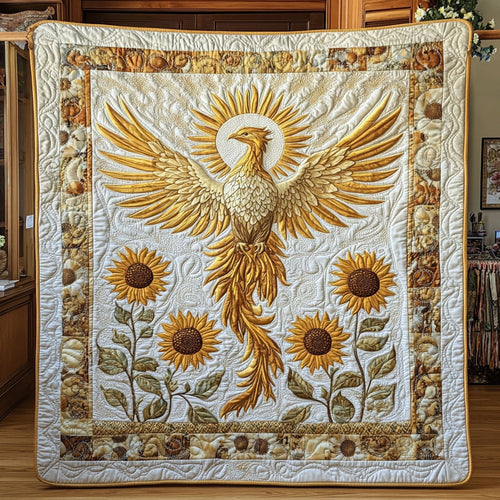 Elegant Phoenix In Sunflower WY1507047CL Quilt