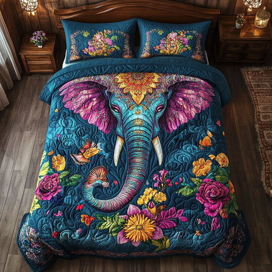Elephant Mandala Flower WT2201002CL Duvet Cover Set
