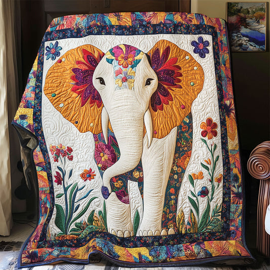 Elephant Flower WX1302046CL Quilt