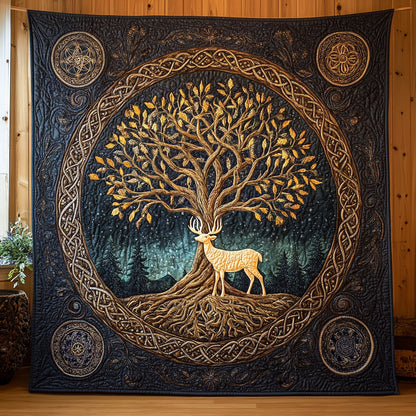 Forest Golden Guardian WJ1103005CL Quilt