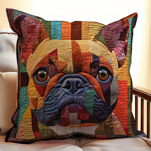 French Bulldog WX0802139CL Quilt Pillow Case