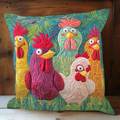 Funny Chicken WX0702148CL Quilt Pillow Case