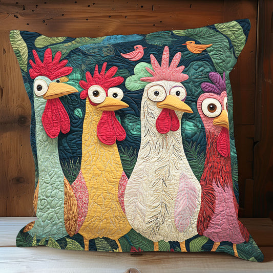 Funny Chicken WX0702151CL Quilt Pillow Case