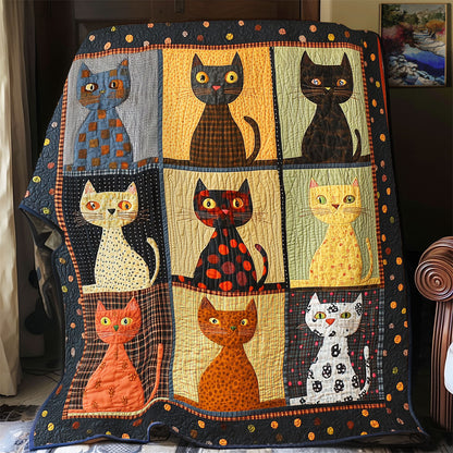 Garden Cats Patchwork YR2101038CL Quilt
