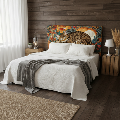 Cat Bookshelves XR1612019CL Quilted Headboard Slipcover