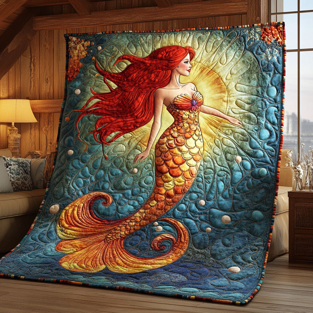 Golden Mermaid WJ1903017CL Quilt