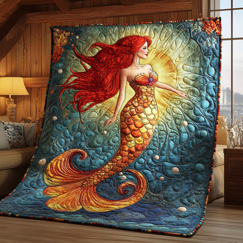 Golden Mermaid WJ1903017CL Quilt