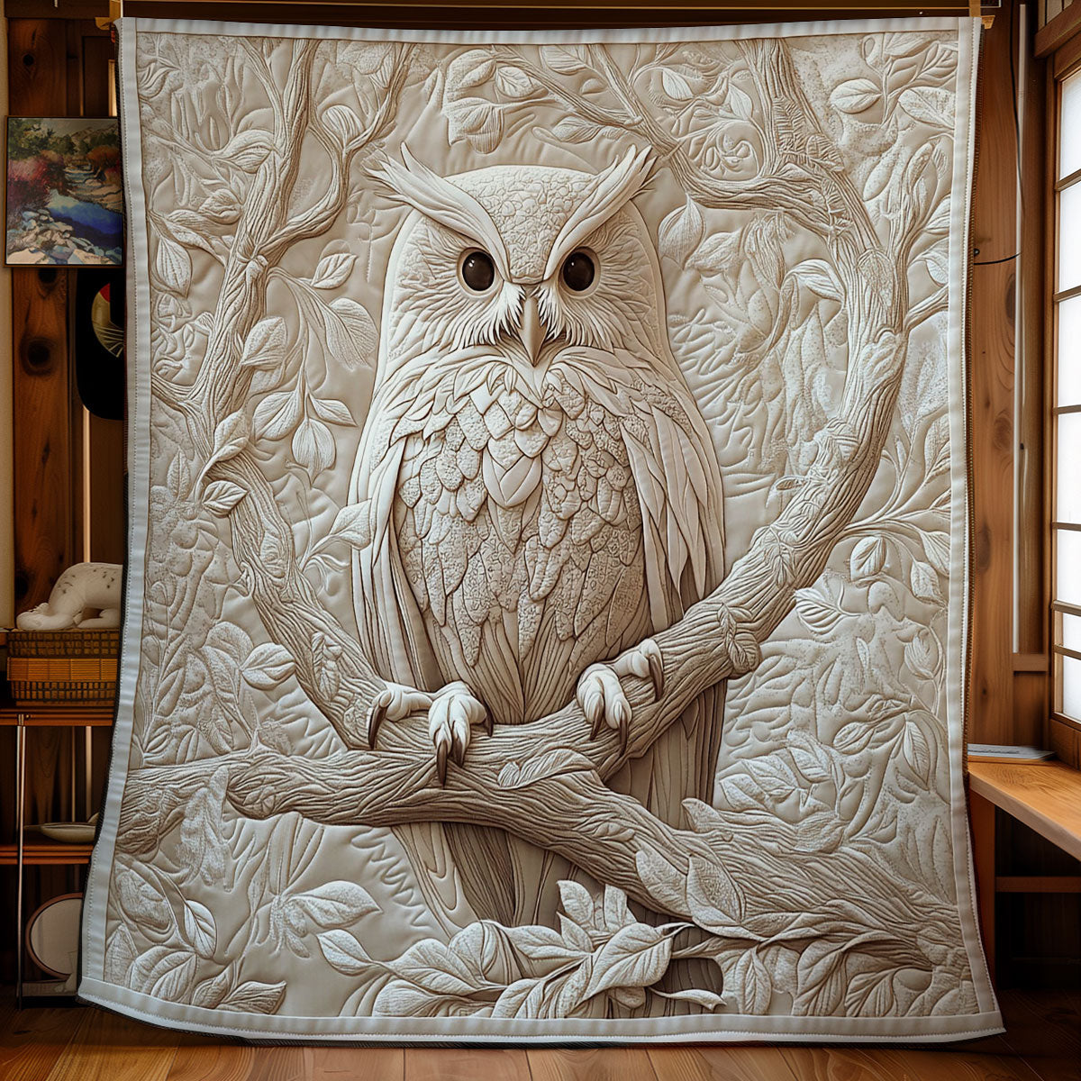 Gorgeous Owl WY1001162CL Quilt