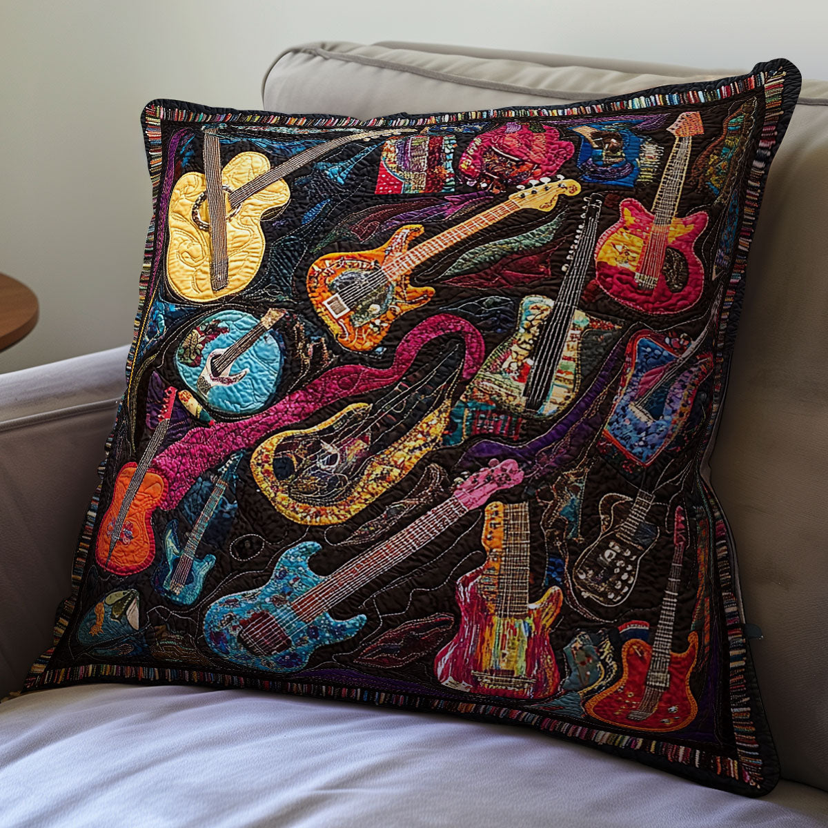 Guitars WX06020128CL Quilt Pillow Case