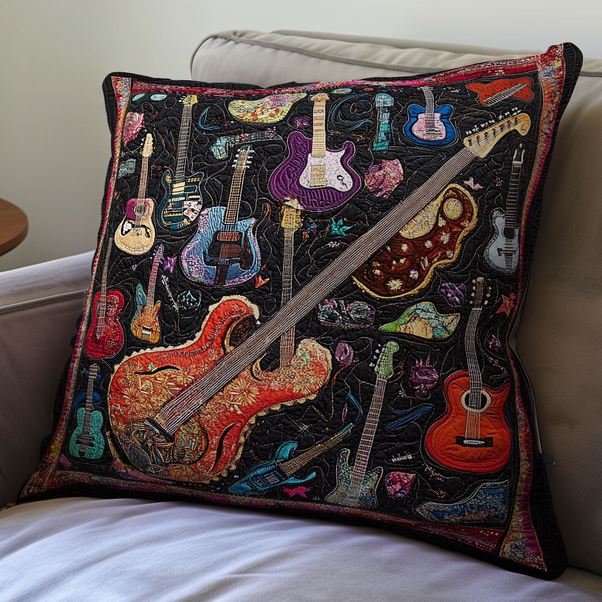 Guitars WX06020132CL Quilt Pillow Case