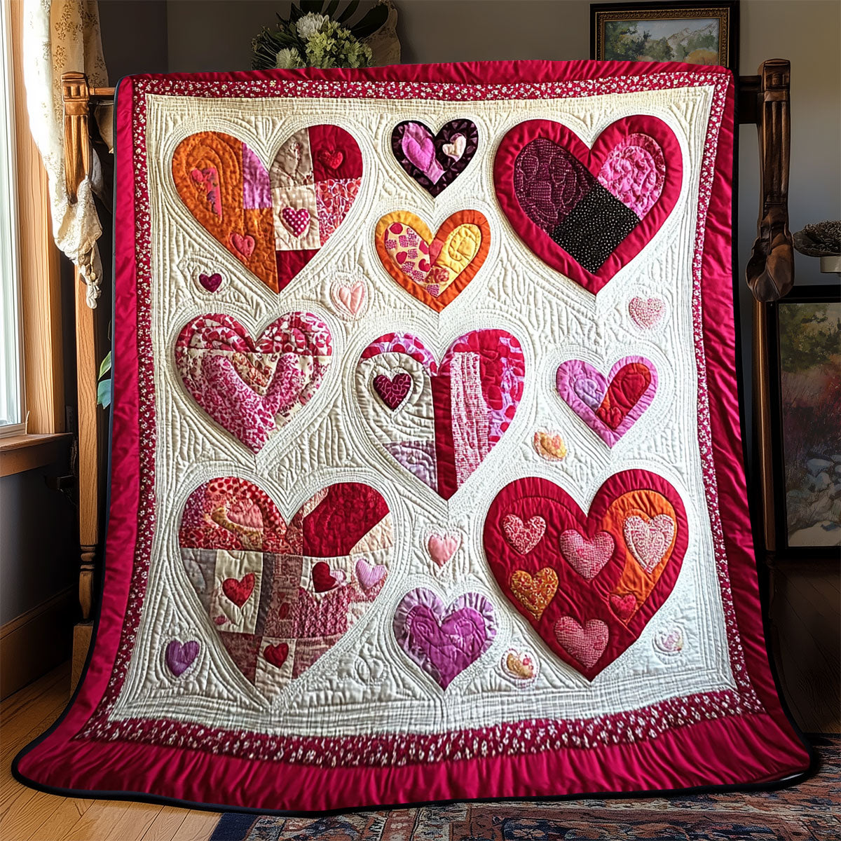 Heart WX2101033CL Quilt