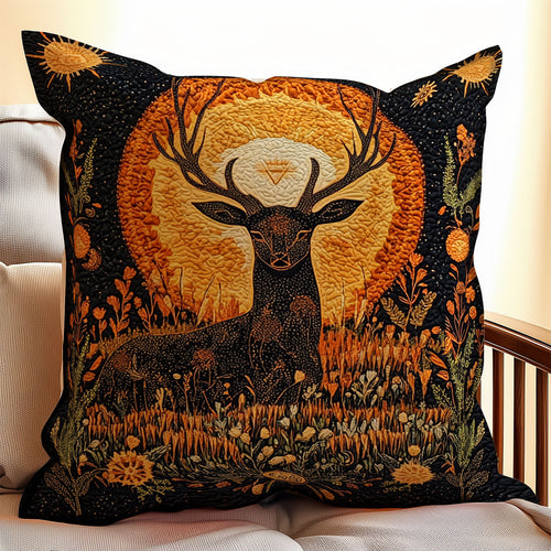 Heritage Deer WX1902053CL Quilt Pillow Case