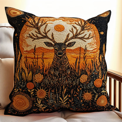 Heritage Deer WX1902054CL Quilt Pillow Case