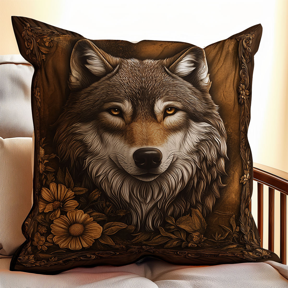 Heritage Wolf WX1902056CL Quilt Pillow Case