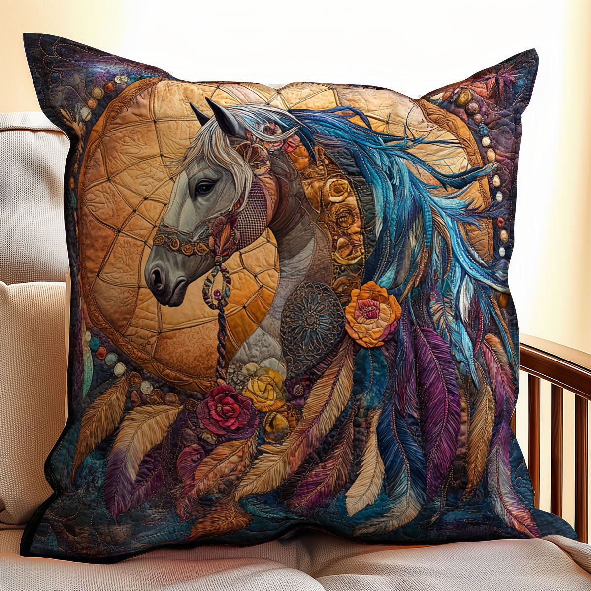 Horse Dreamcatcher WX1302309CL Quilt Pillow Case