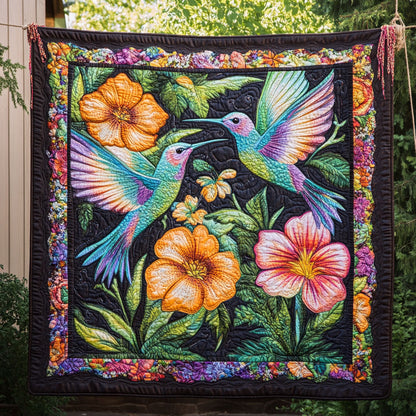 Hummingbird Flower WT2201004CL Quilt