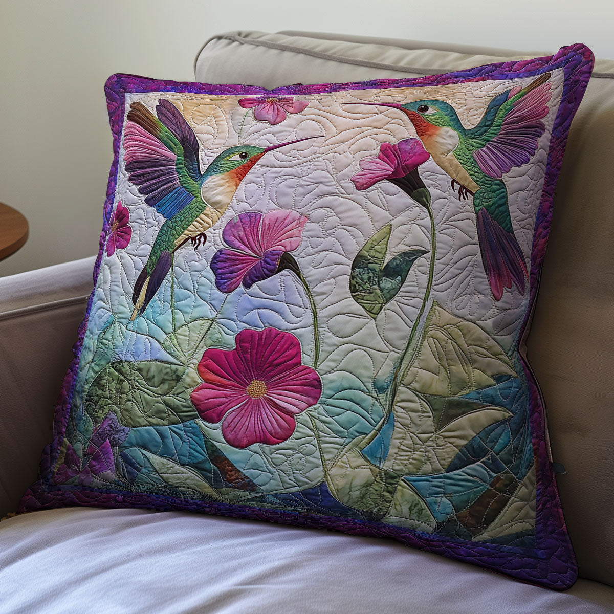 Hummingbird WX0602133CL Quilt Pillow Case