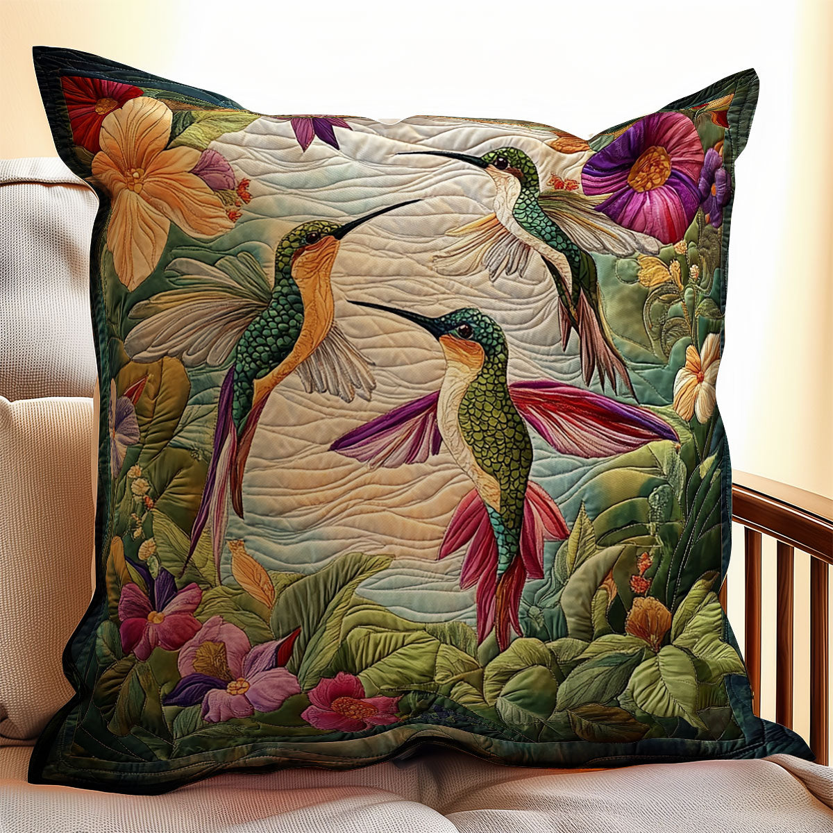 Hummingbird WX1302315CL Quilt Pillow Case