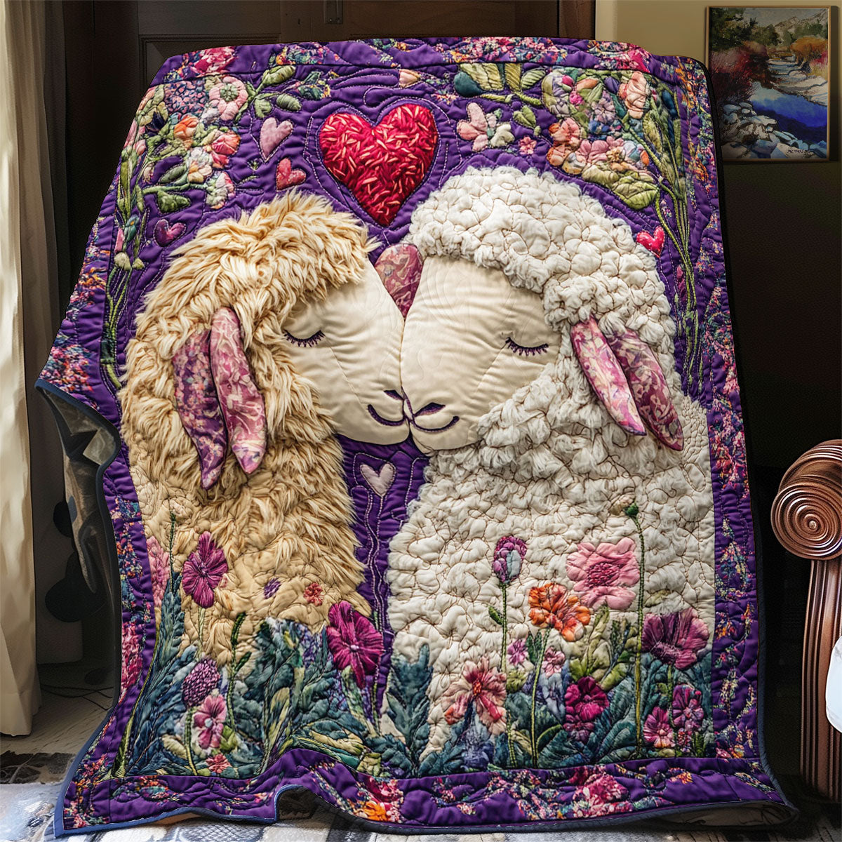 Kiss Sheep WY1001173CL Quilt