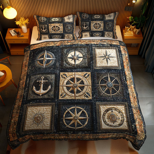 Nautical Compass WN0602081CL Duvet Cover Set