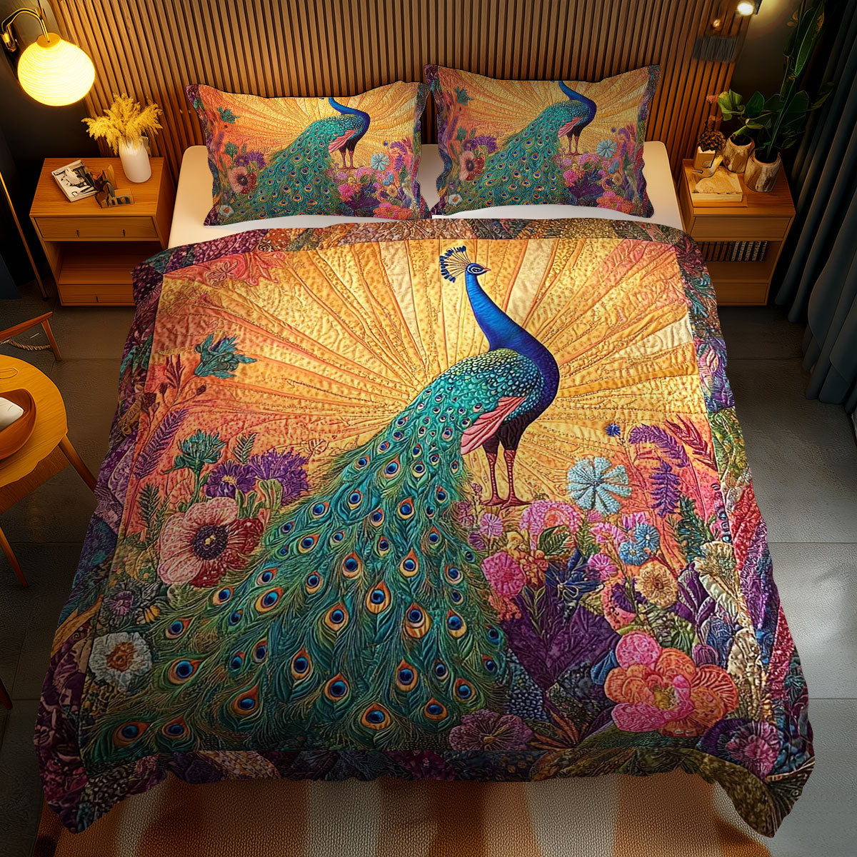 Peacock Symphony WN1102073CL Duvet Cover Set