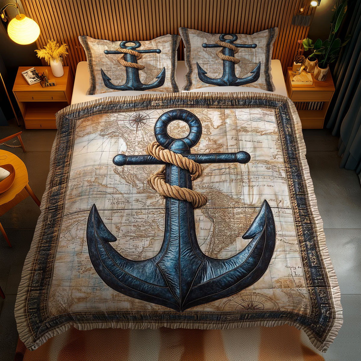 Seafarer’s Anchor WN0602086CL Duvet Cover Set