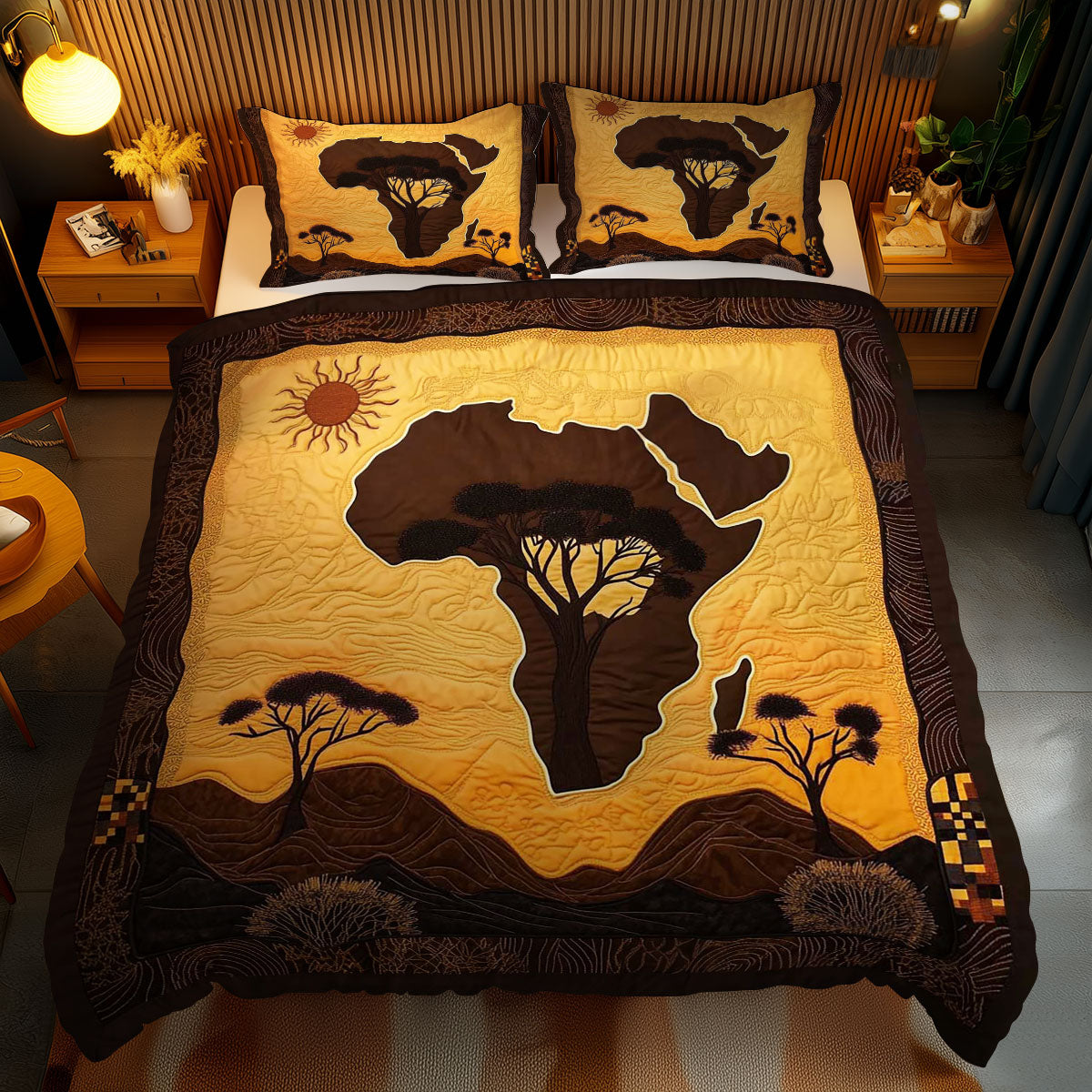 Sunlit African Safari WN2502077CL Duvet Cover Set