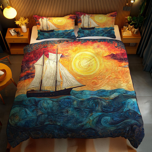 Twilight Sailboat WN0602100CL Duvet Cover Set