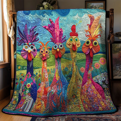 Happy Chicken Funny WN2502058CL Quilt