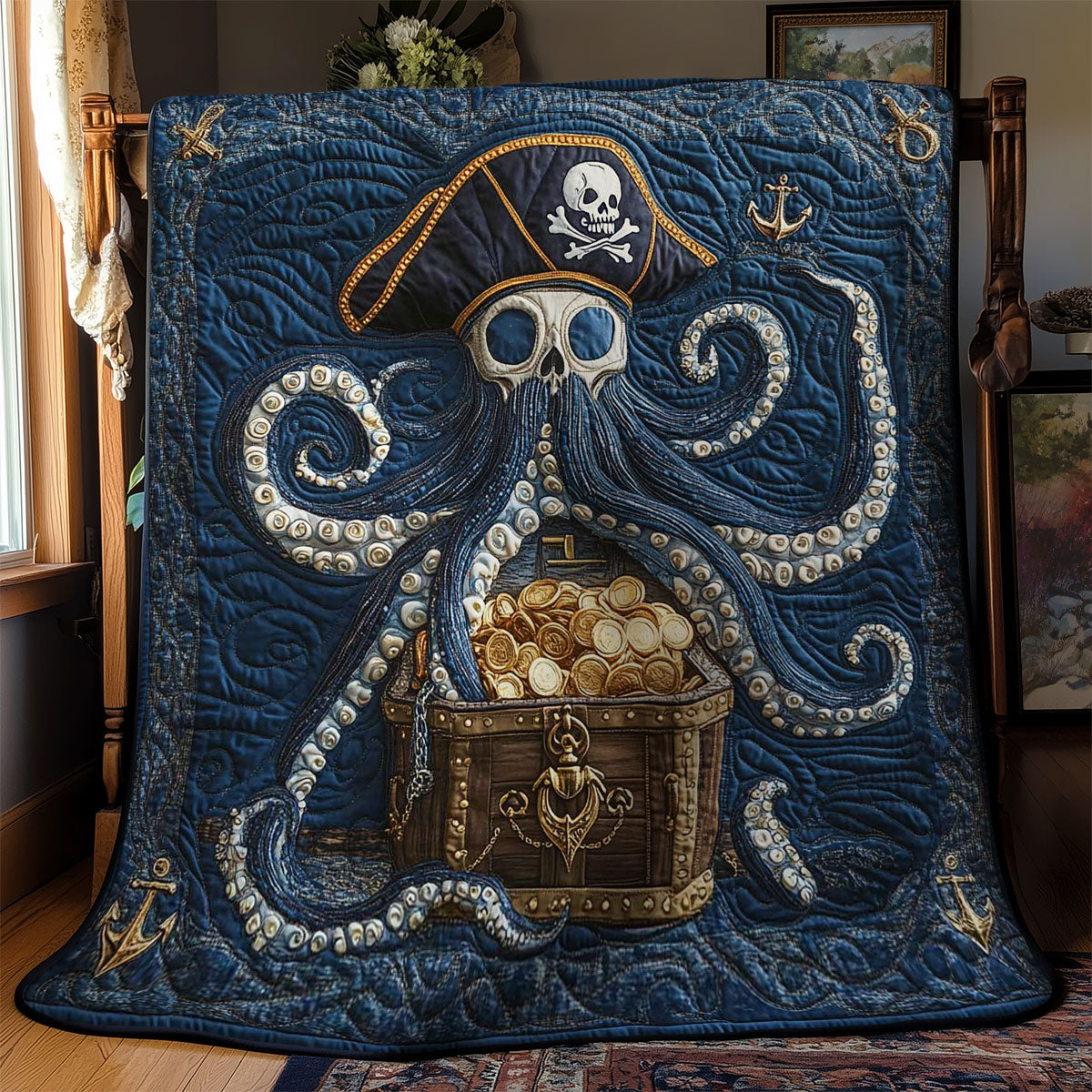 Pirate’s Octopus WN2702084CL Quilt