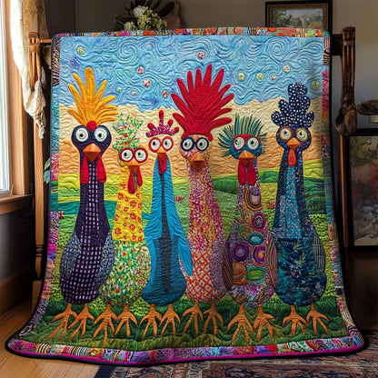 Quirky Chicken Funny WN2502057CL Quilt