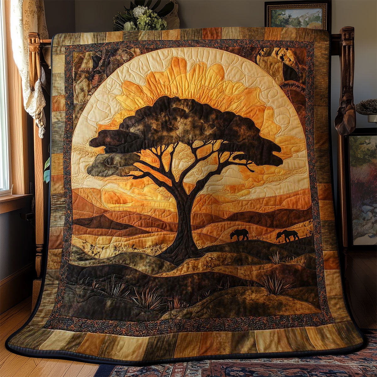 Serene African Safari WN2502026CL Quilt