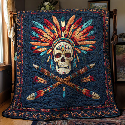 Tribal Skull Warrior WN2001031CL Quilt