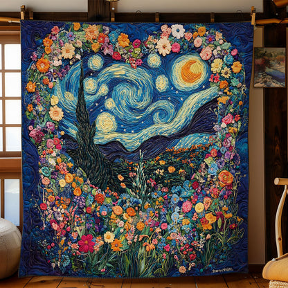 Starry Heart Blossom WN2001016CL Quilt