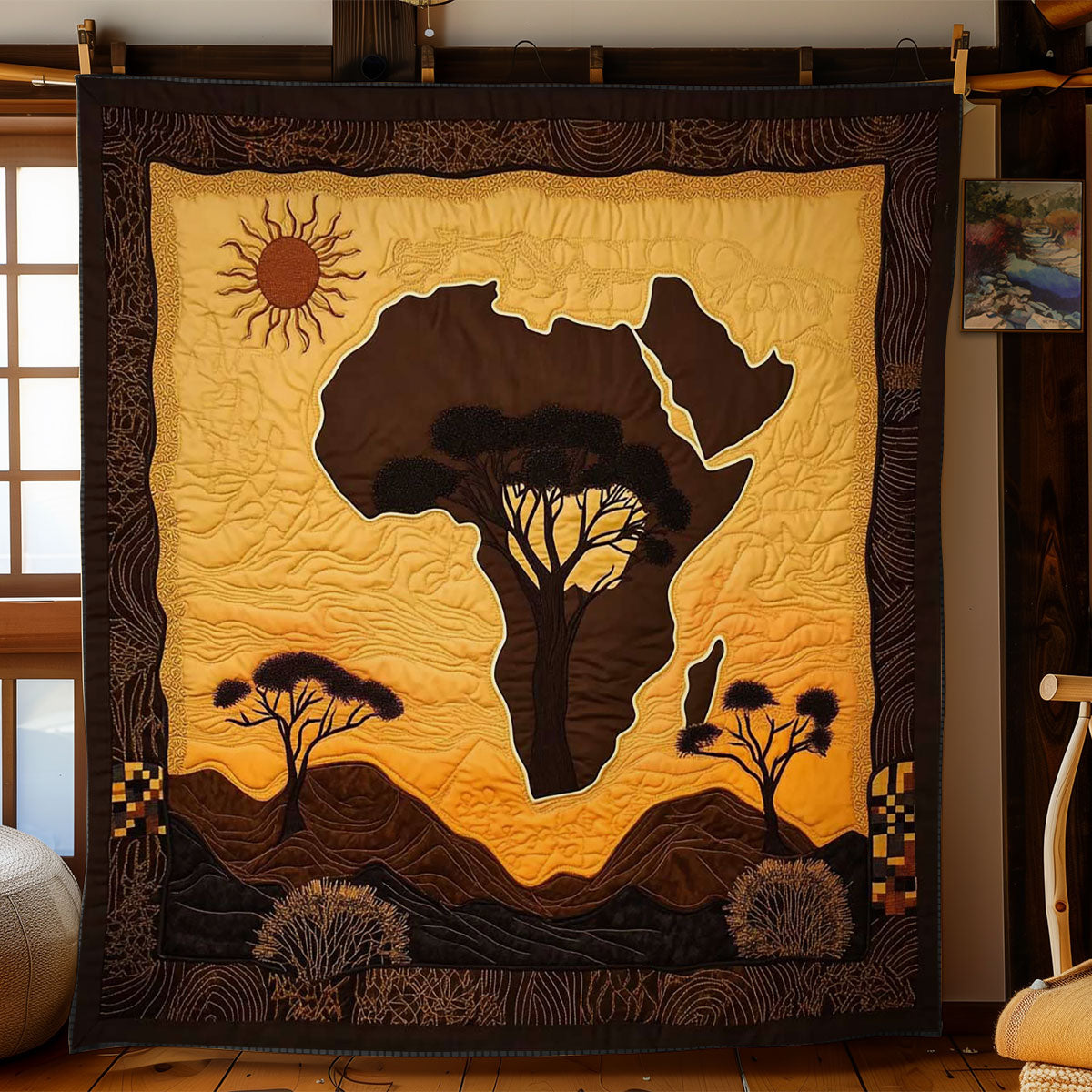 Sunlit African Safari WN2502034CL Quilt