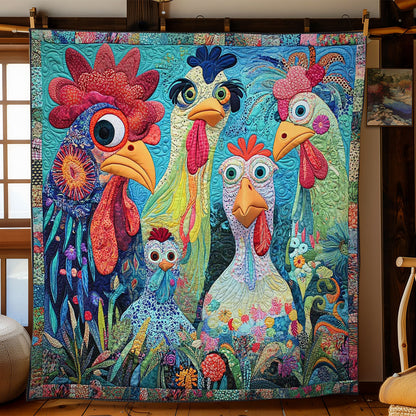 Wacky Chicken Funny WN2502055CL Quilt