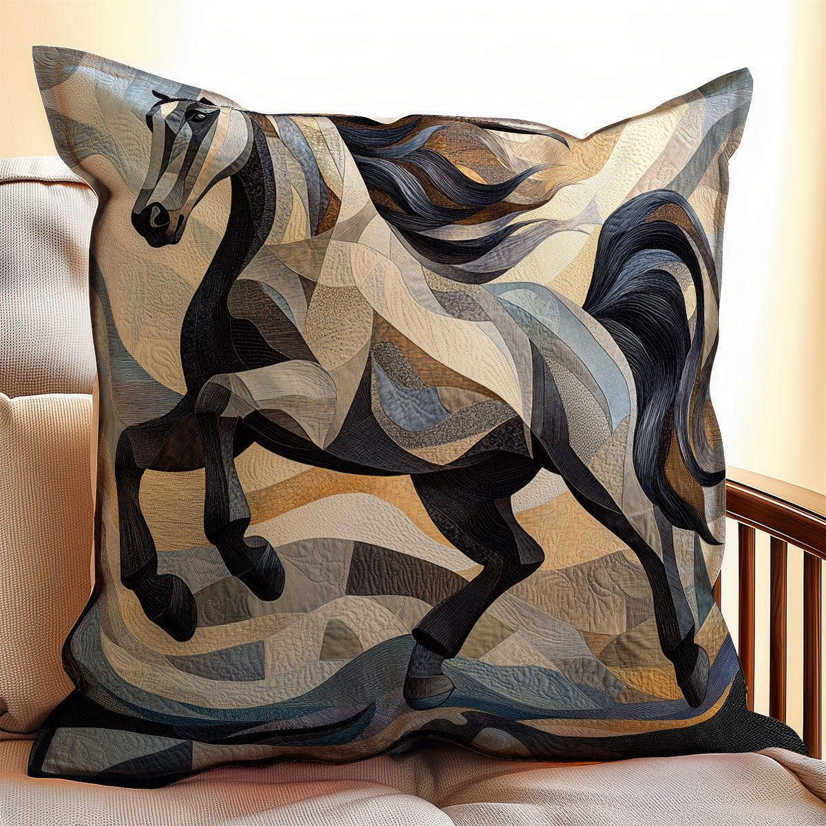 Majestic Horse WX0802158CL Quilt Pillow Case