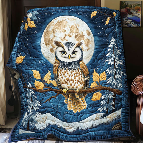 Midnight Owl In Forest WY1001184CL Quilt