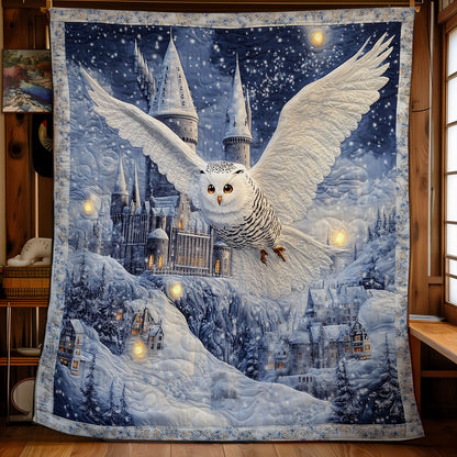 Midnight Snow Owl WY1001185CL Quilt