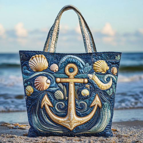 Mystic Anchor WN2309062CL Quilted Tote Bag