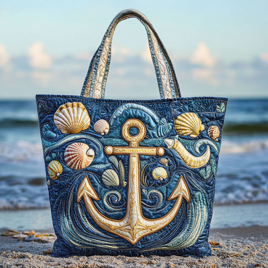 Mystic Anchor WN2309062CL Quilted Tote Bag
