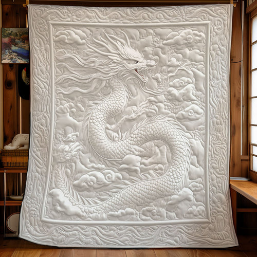 Mystic White Dragon WY1001188CL Quilt