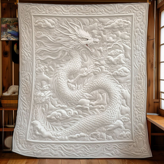 Mystic White Dragon WY1001188CL Quilt