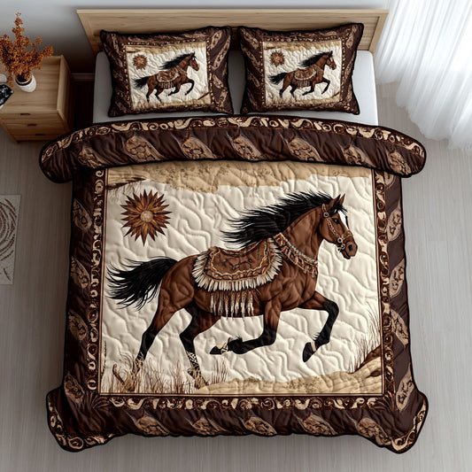 Native American Horse WJ0803047CL Duvet Cover Set
