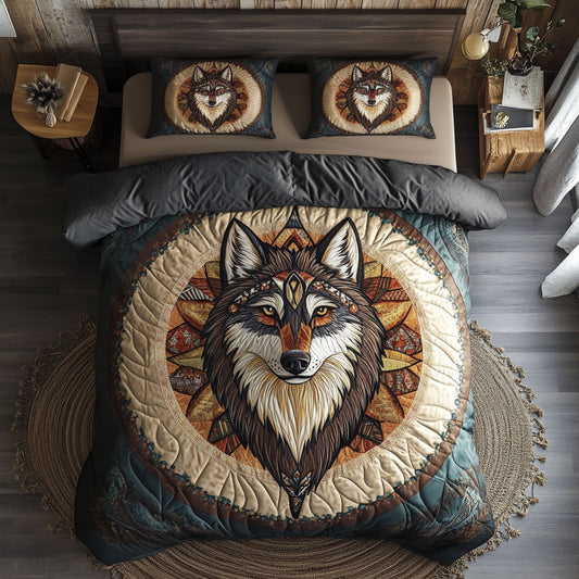 Native American Wolf WJ1103038CL Duvet Cover Set
