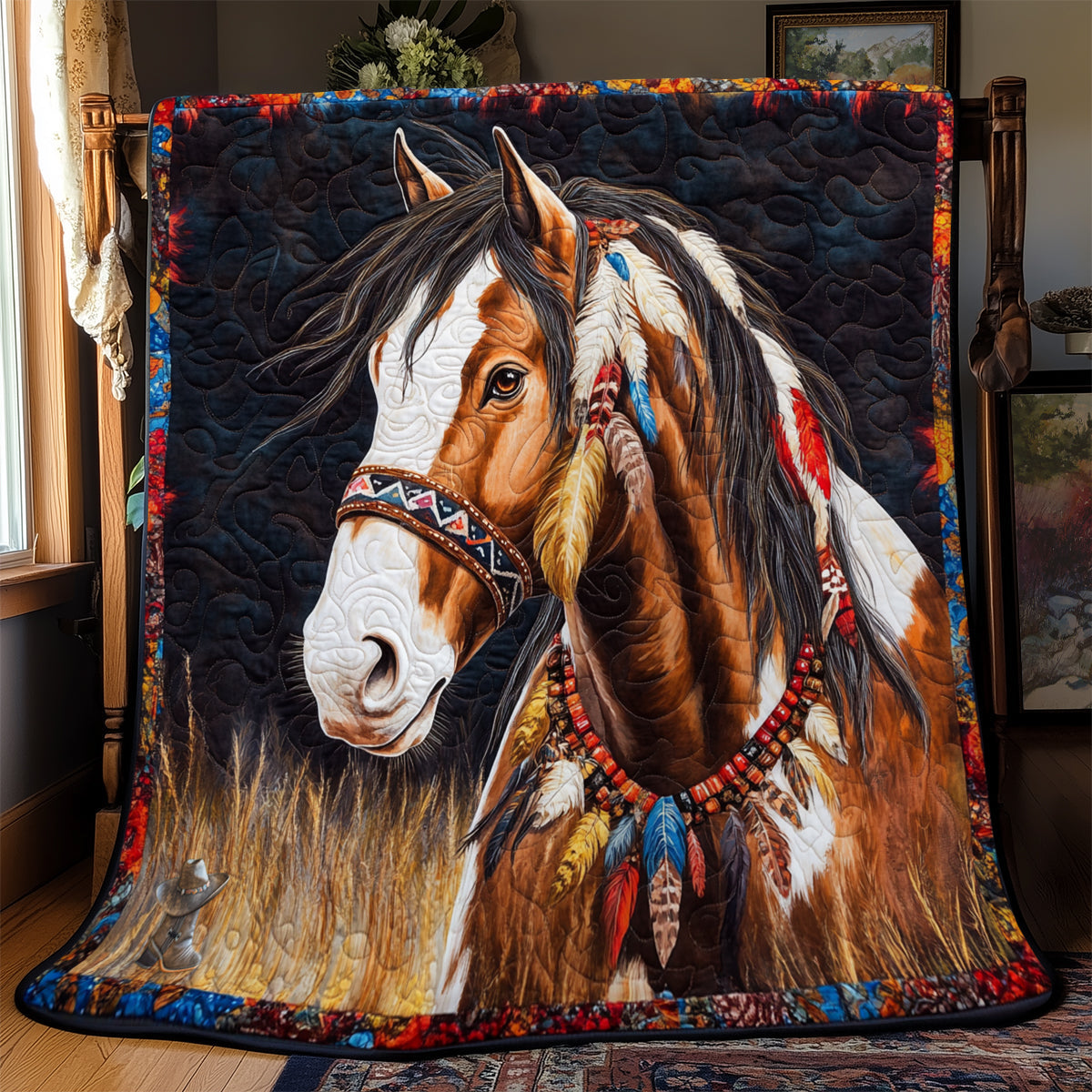 Horse Native American YR1112017CL Quilt